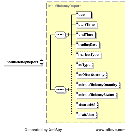 InsufficiencyReport Structure